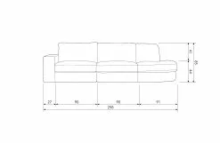 Vtwonen Family Sofa 2,5-seter Avrundet Høyre Flervalg -Bord Försäljningsbutik 8714713176274 50