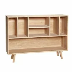 Hübsch Skrivbord Med 3 Lådor Ek Natural FSC -Bord Försäljningsbutik 889034 1 1 1 1 1 1