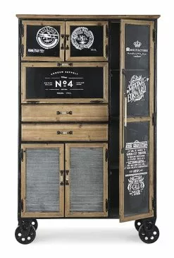 Bizzotto Liverpool Skap 95x36x153 Cm -Bord Försäljningsbutik 92205