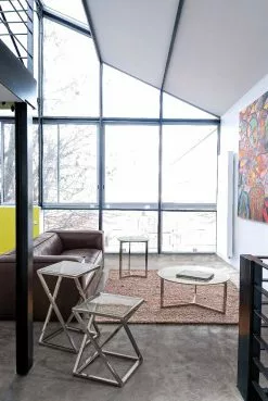 Bizzotto Dakota Sofa 3,5-seter Kunstskinn -Bord Försäljningsbutik 94158