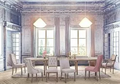 Bizzotto Columbia Stol Beige 2 Stk -Bord Försäljningsbutik 94161