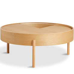 Woud Arc Soffbord Ø89 Cm Multi-choice-Oiled_o Ek