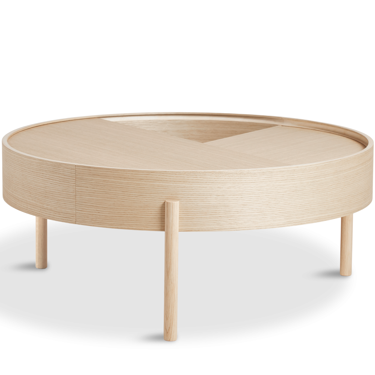 Woud Arc Soffbord Ø89 Cm Flervals-Vitpigmenterad_låda 3 Woud Arc Soffbord Ø89 Cm Flervals-Vitpigmenterad_låda