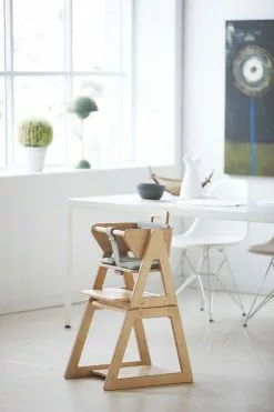 Hindevadgaard Barnstol Bjørkfinner Röd Kudde -Bord Försäljningsbutik b rnestole alm gr n milj 1