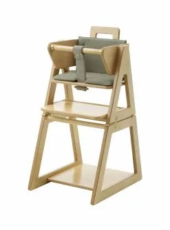 Hindevadgaard Barnstol Bjørkfinner Olivgrön Kudde -Bord Försäljningsbutik b rnestolen alm gr n