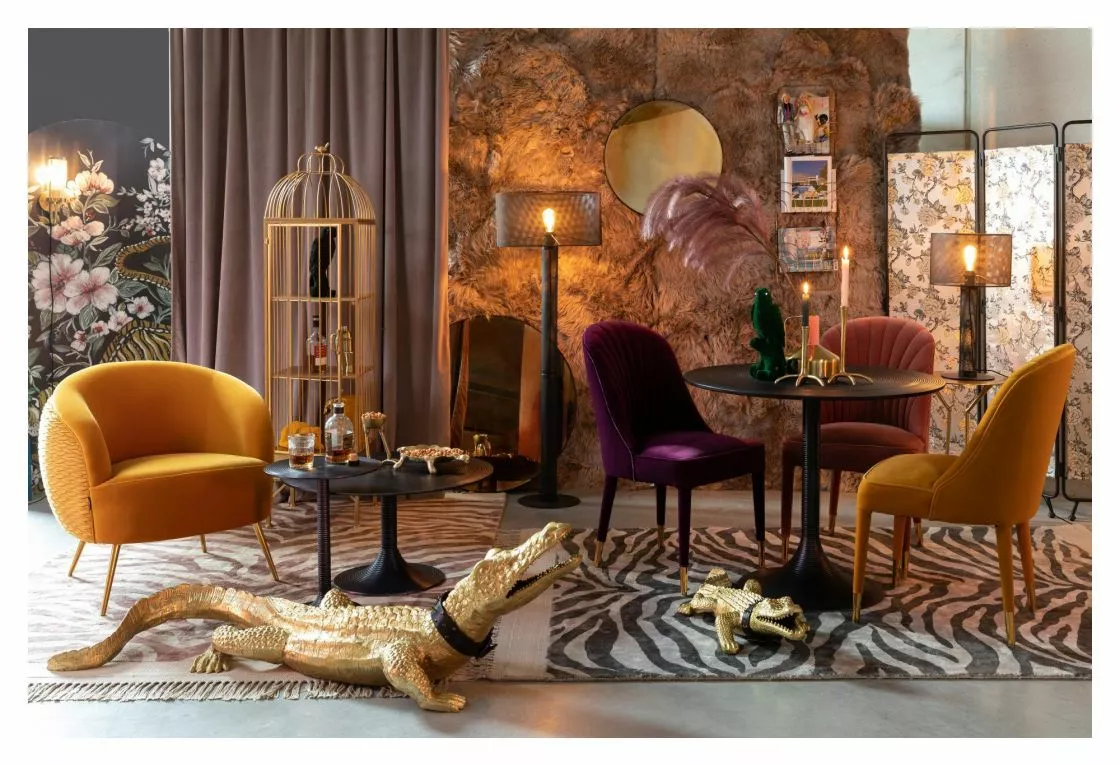 Bold Monkey Hypnotising Sofabord - Gull, Ø77 - Bild 2