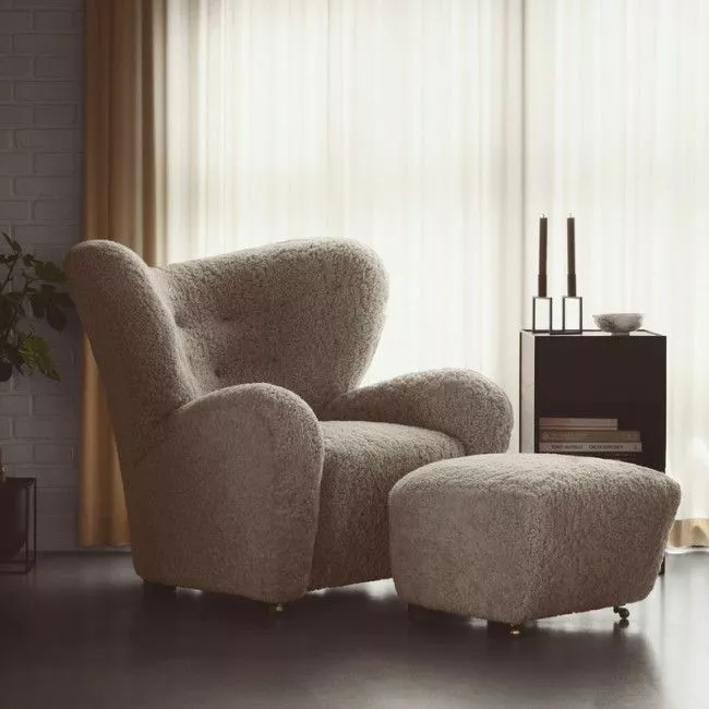 By Lassen The Tired Man Hvilestol Saueskinn Sahara 4 By Lassen The Tired Man Hvilestol Saueskinn Sahara - Bild 2