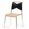 Design House Stockholm Torso Stol Sort / Naturell -Bord Försäljningsbutik dhs torsochair oakblack packshot frontangle whitebackground preview