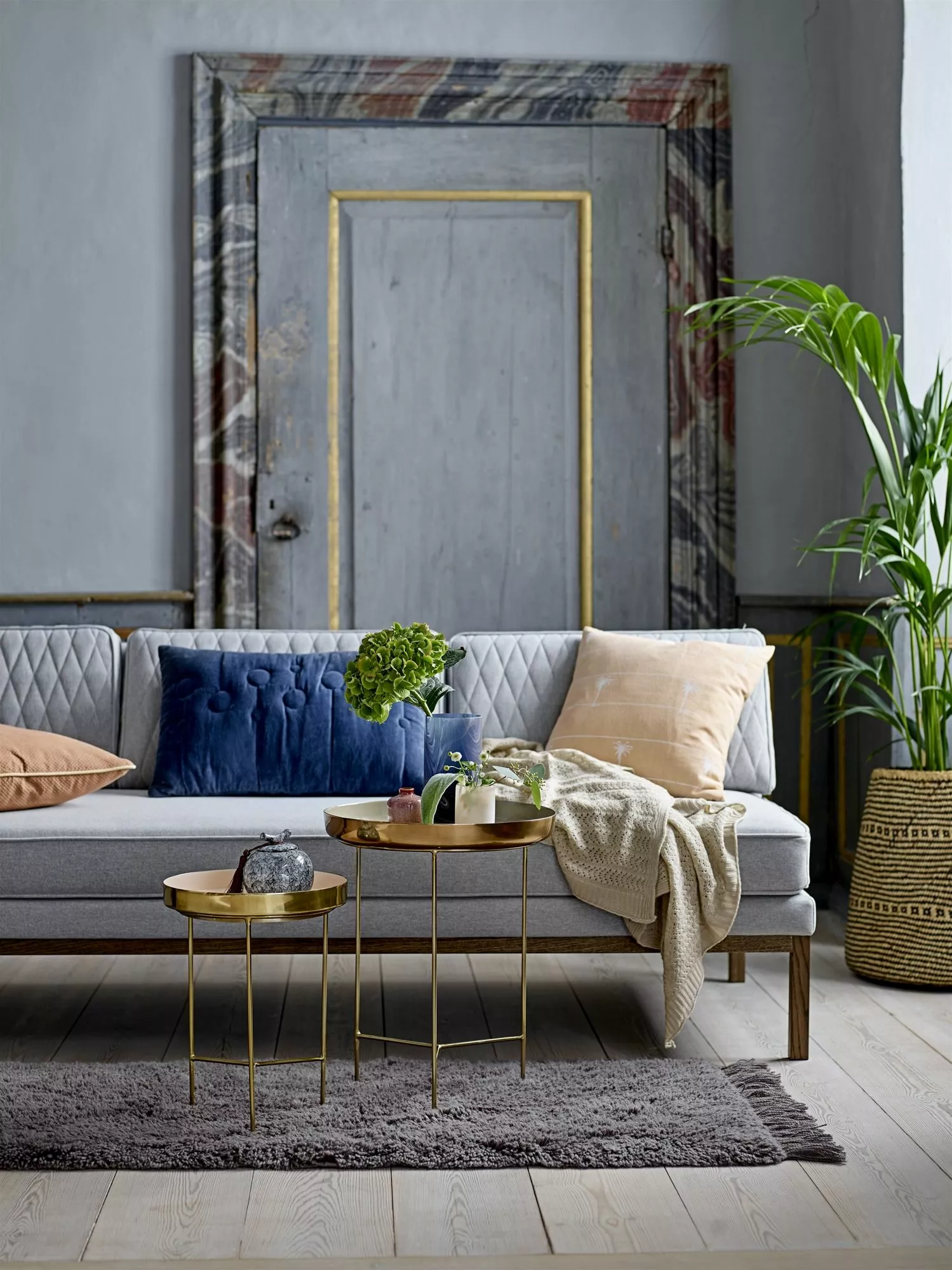 Bloomingville Sola Brickbord Brun Aluminium 6 Bloomingville Sola Brickbord Brun Aluminium - Bild 4