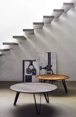 Muubs Space Sofabord Røkt Eik Ø90 Cm -Bord Försäljningsbutik jgfhxmyw