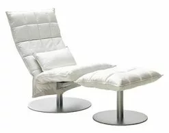 Woodnotes K-Chair Smalt Svängbart Läder -Bord Försäljningsbutik k chair leather 2 398x314 1