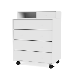 Montana Selection KEEP Kommode New White Flervalg -Bord Försäljningsbutik montana selection keep newwhite castors perspective