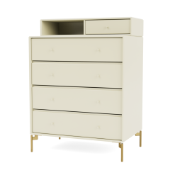 Montana Selection KEEP Kommode Vanilla Flervalg -Bord Försäljningsbutik montana selection keep vanilla legs brass perspective