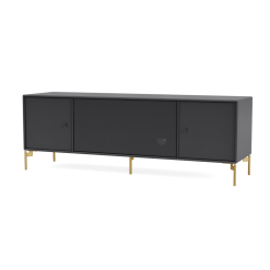 Montana Selection OCTAVE III TV-Benk Antrasitt Flervalg -Bord Försäljningsbutik montana selection octave iii anthracite legs brass perspective