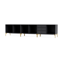 Montana Selection REST Reolmodul Antrasitt Flervalg -Bord Försäljningsbutik montana selection rest anthracite legs brass perspective