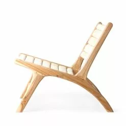 HKliving Lounge Stol Abaca/teak -Bord Försäljningsbutik mzm4794 b