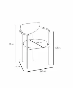 Njordec Lunar Spisestol Dark Grey Velvet -Bord Försäljningsbutik nj1190 dg116 lunar dining chair