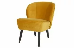 WOOOD Sara Fåtölj Sammet Ockra -Bord Försäljningsbutik product large 8714713057924 2
