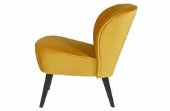 WOOOD Sara Fåtölj Sammet Ockra -Bord Försäljningsbutik product large 8714713057924 3