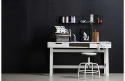 WOOOD Nikki Skrivbord Furu Vit -Bord Försäljningsbutik product large 8714713059942 6