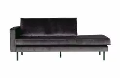 BePureHome Rodeo Daybed Velvet Antrasitt -Bord Försäljningsbutik product large 8714713073344