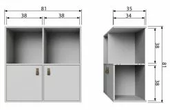 Vtwonen Lower Case Fyra Blandade Hyllor Betonggrå -Bord Försäljningsbutik product large 8714713083053 9