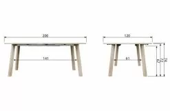 WOOOD Lange Jan Runt Utdragbart Matbord Ek Sydney -Bord Försäljningsbutik product large 8714713086030 9