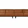 BePureHome Statement Xl 4-sits 372 Cm Eko Läder Cognac -Bord Försäljningsbutik product large 8714713088539