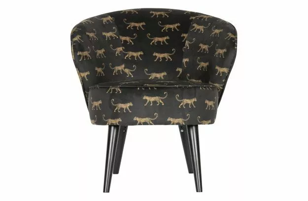 WOOOD Bo Fåtölj Sammet Pantertryck 8 WOOOD Bo Fåtölj Sammet Pantertryck - Bild 6