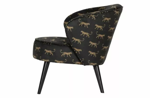 WOOOD Bo Fåtölj Sammet Pantertryck 3 WOOOD Bo Fåtölj Sammet Pantertryck