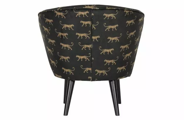 WOOOD Bo Fåtölj Sammet Pantertryck 4 WOOOD Bo Fåtölj Sammet Pantertryck - Bild 2