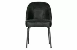 BePureHome Vogue Matstol Svart Läder 2 St