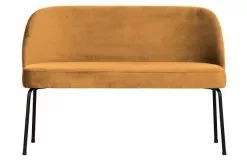 BePureHome Vogue Dining Bench Velvet Mustard