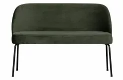 BePureHome Vogue Dining Bench Velvet Onyx