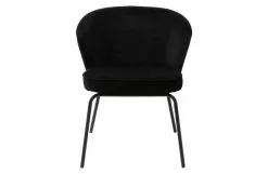 BePureHome Admit Matstol Sammet Svart 2 St