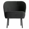BePureHome Vogue Easy Chair Velvet Black -Bord Försäljningsbutik product large 8714713108404