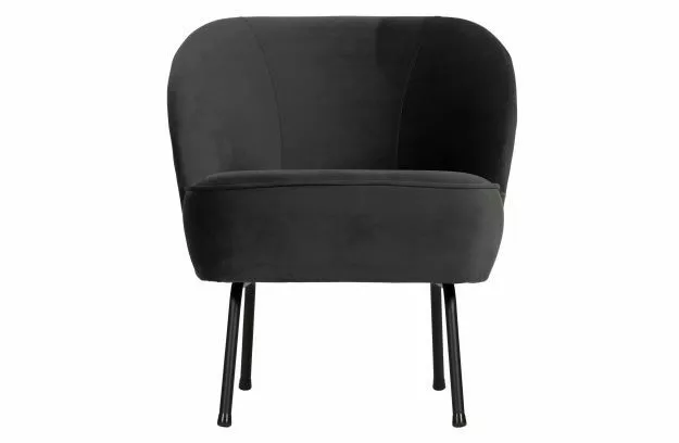 BePureHome Vogue Easy Chair Velvet Black 3 BePureHome Vogue Easy Chair Velvet Black