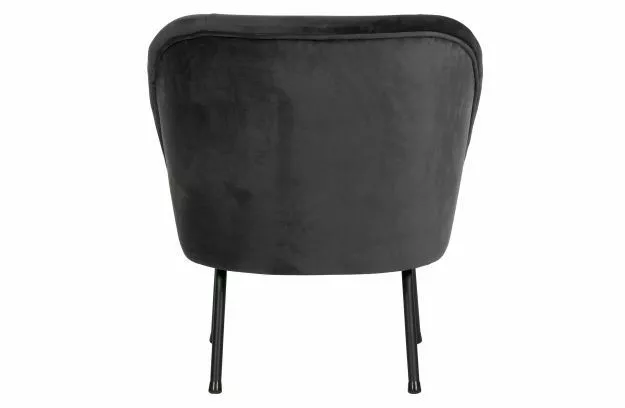 BePureHome Vogue Easy Chair Velvet Black 5 BePureHome Vogue Easy Chair Velvet Black - Bild 3
