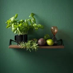 Maze Interior Maze Pythagoras X-small Walnut - Black Shelf & Brackets -Bord Försäljningsbutik pythagorasxs walnut interior 2048x2048