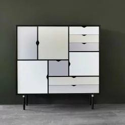 Andersen Furniture S3 Svartlackerad Ek / Mångfärgad -Bord Försäljningsbutik s3 black m farvet 2000 1