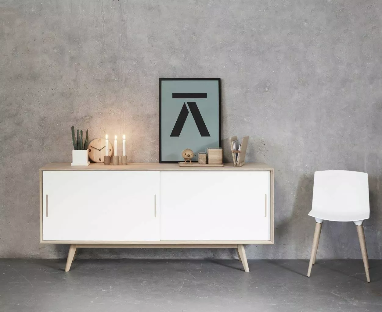 Andersen S6 Skänk Naturolja Valnöt / Vit 3 Andersen S6 Skänk Naturolja Valnöt / Vit