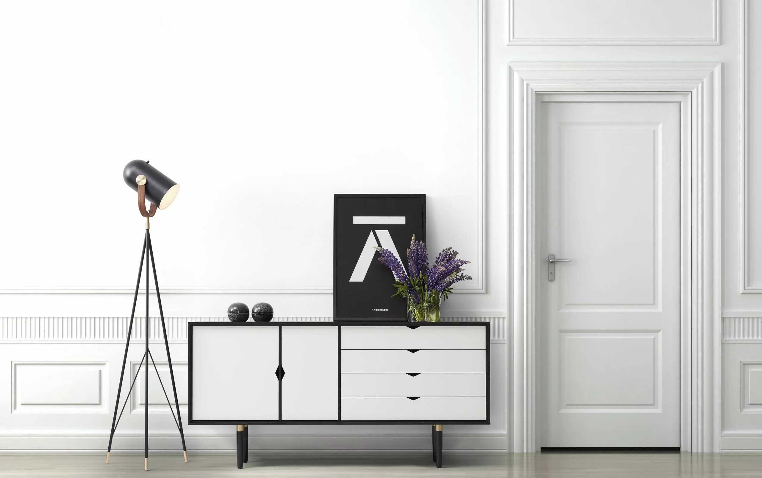 Andersen S6 Skänk Naturolja Valnöt / Vit 6 Andersen S6 Skänk Naturolja Valnöt / Vit - Bild 4