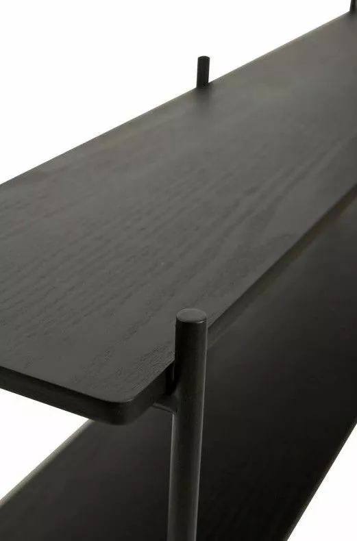 Hübsch Hyllan Ask FSC Sort 4 Hübsch Hyllan Ask FSC Sort - Bild 2