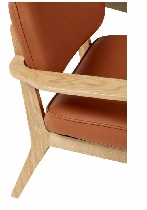 Hübsch Fåtölj Ek / Brun FSC OEKO-TEX 4 Hübsch Fåtölj Ek / Brun FSC OEKO-TEX - Bild 2