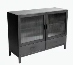 Muubs Dallas Kabinett Jern/Glass Sort -Bord Försäljningsbutik screenshot 30 8