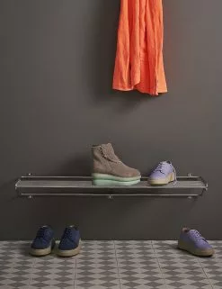 Maze Interior Maze Shoe Shelf Krom Stor -Bord Försäljningsbutik shoeshelflchrome72dpi