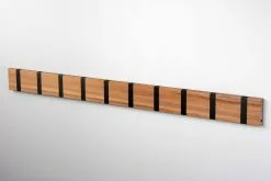 LoCa Knax 10 Krokställ Med Svarta Krokar Fler Färger -Bord Försäljningsbutik teak sort 10