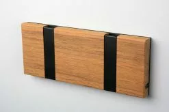 LoCa Knax 2 Krokställ Med Svarta Krokar Fler Färger -Bord Försäljningsbutik teak sort 2