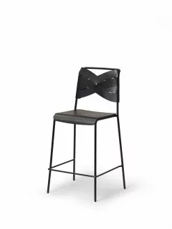 Design House Stockholm Torso Bar Stol Sort / Sort -Bord Försäljningsbutik torso bar chair front side black 4