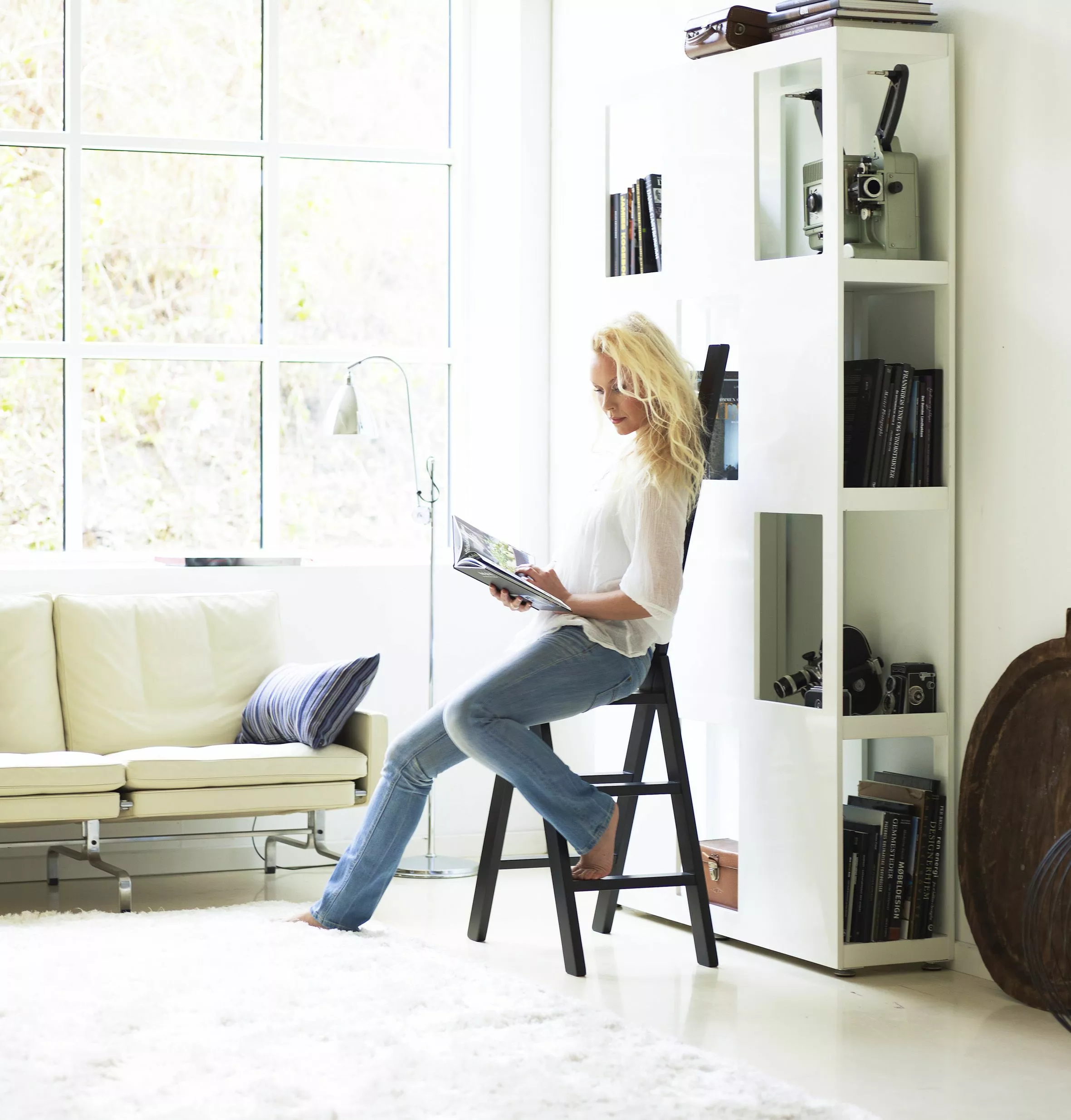 Hindevadgaard Trappstege I Bjørk Svart 3 Hindevadgaard Trappstege I Bjørk Svart